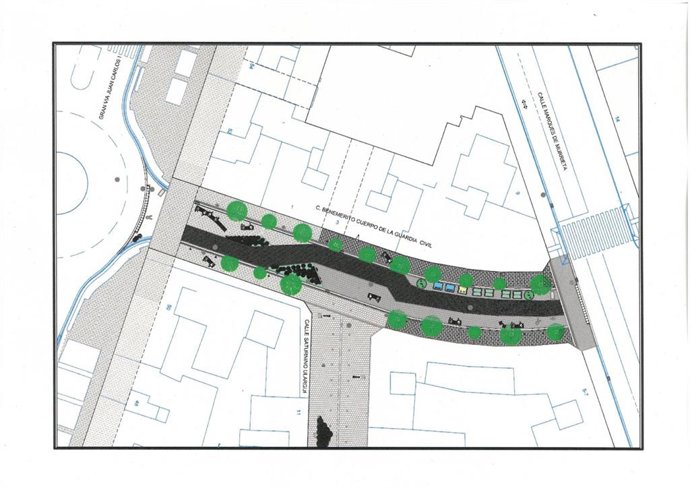 Archivo - El Ayuntamiento convertirá en peatonal la calle Guardia Civil a partir de la próxima primavera