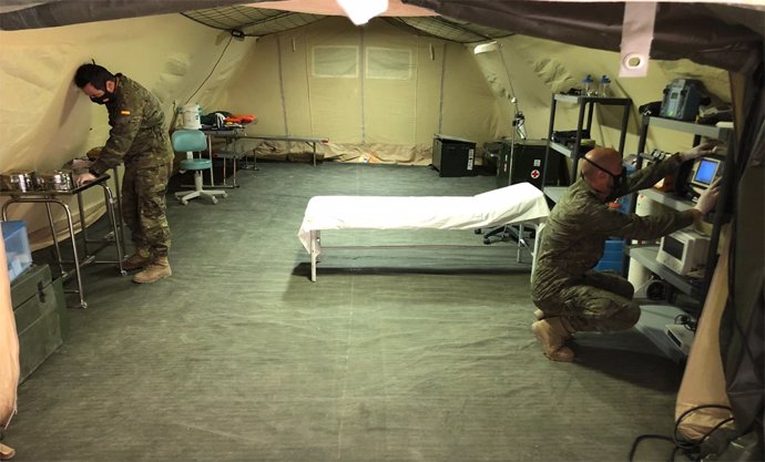 Instalaciones sanitarias militar Ejercicio 'Canarex'