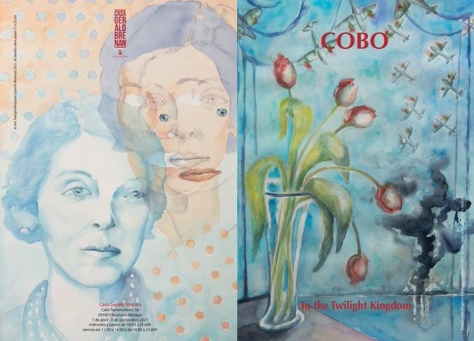 Cartel exposición Chema Cobo en la Casa Gerald Brenan en Málaga