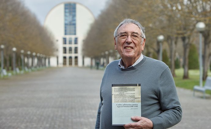 Juan Carrasco Pérez, en la UPNA.