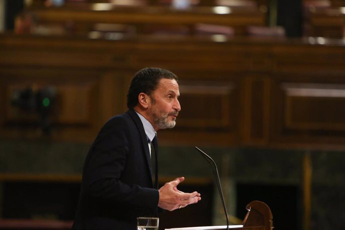 Imagen de recurso del candidato de Cs a la Presidencia de la Comunidad de Madrid, Edmundo Bal, interviniendo en una sesión plenaria en el Congreso de los Diputados.