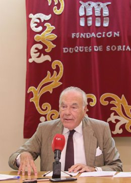Rafael Benjumea en uno de los actos de la Fundación Duques de Soria.