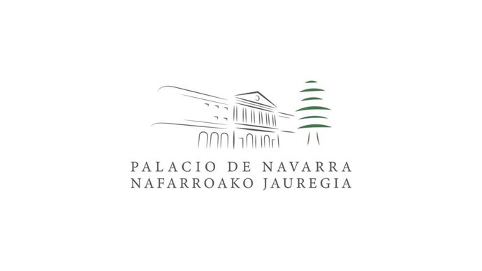 El Palacio de Navarra, sede del Gobierno foral, estrena logotipo propio.