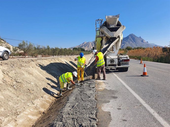 Obras de conservación en carretera