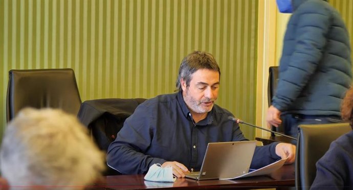 El diputado de MÉS per Mallorca Joan Mas 'Collet', durante la Comisión de Turismo y Trabajo.