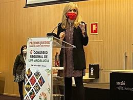 La secretaria general de UGT-A, Carmen Castilla, en el 8 Congreso Regional de UPA-A.