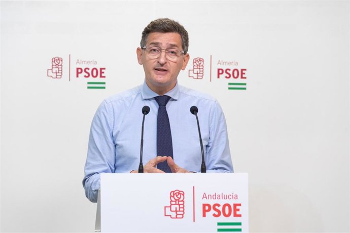 Archivo - El secretario provincial del PSOE de Almería, José Luis Sánchez Teruel 