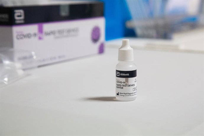 El líquido para un test de antígenos rápido