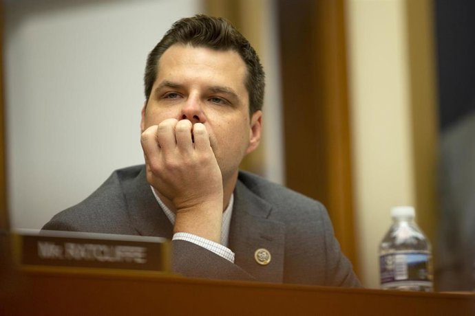 Archivo - Matt Gaetz, congresista republicano cercano a Donald Trump.