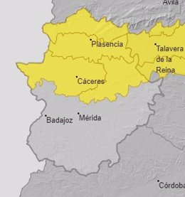 Alertas en Extremadura para el 9 de abril