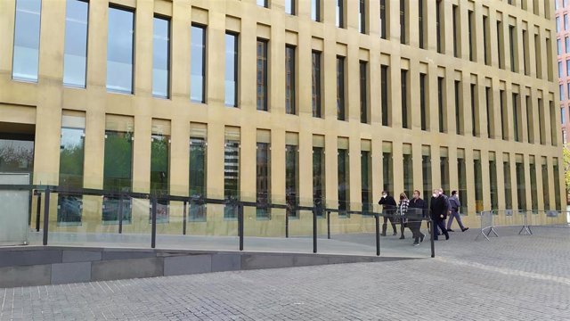 La alcaldesa de L'hospitalet de Llobregat (Barcelona) Núria Marín llega al juzgado para declarar investigada por el caso del Consell Esportiu de L'Hospitalet