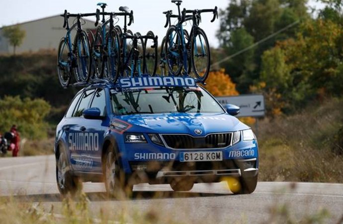 Coche de asistencia neutra de Shimano en La Vuelta a España