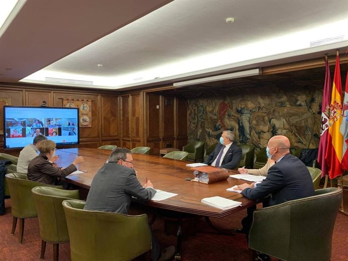 Reunión de la Junta de Gobierno del Ayuntamiento de León.