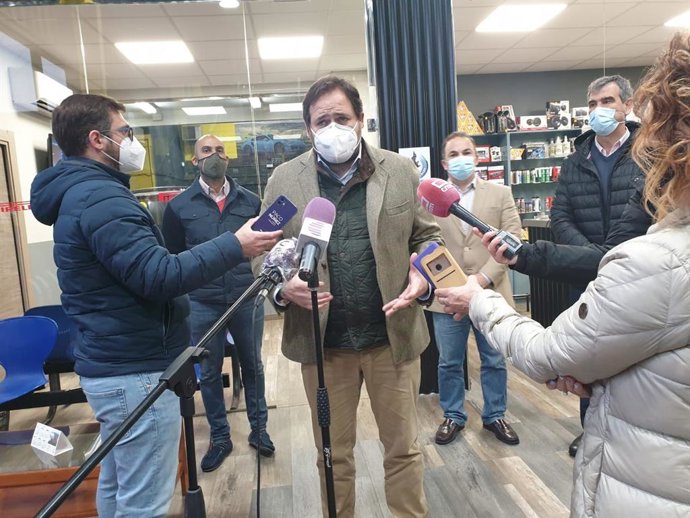 El presidente del PP de C-LM, Paco Núñez, en Guadalajara