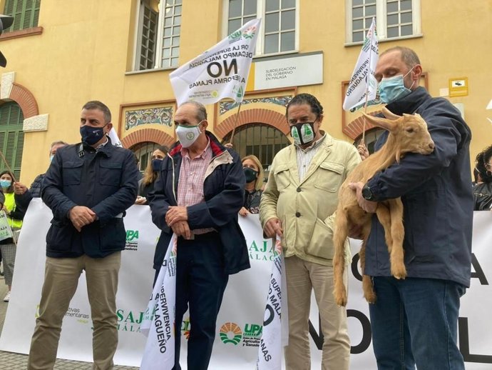 Concentración sector agrario en Málaga