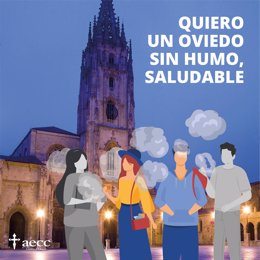 Imagen de la campaña 'Oviedo sin humo'