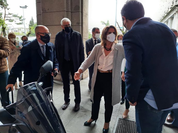 La vicepresidenta cuarta y ministra para la Transición Ecológica y el Reto Demográfico, Teresa Ribera, en el acto de presentación del Plan Moves III.