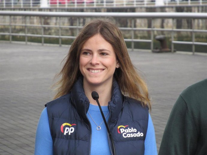 Archivo - La diputad del PP por Vizcaya y candidata a presidir Nuevas Generaciones, Beatriz Fanjul.