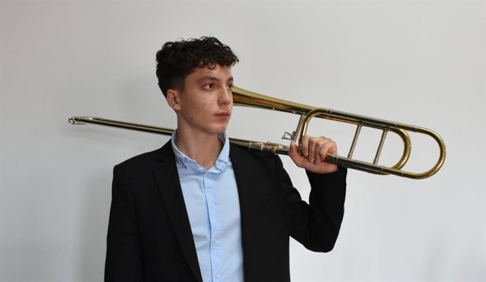 El trombonista buñolense Antonio Galán