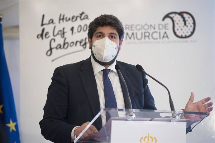 Imagen del presidente del Goierno murciano, Fernando López Miras