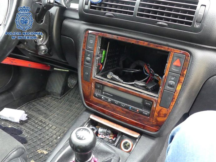 Uno de los vehículos robados por 'El Ruso', hermano de 'Goyito', detenido en 'Sanse' por robo de coches, ya de nuevo en libertad