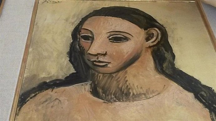 Archivo - Imagen del cuadro de Picasso 'Cabeza de mujer joven'.