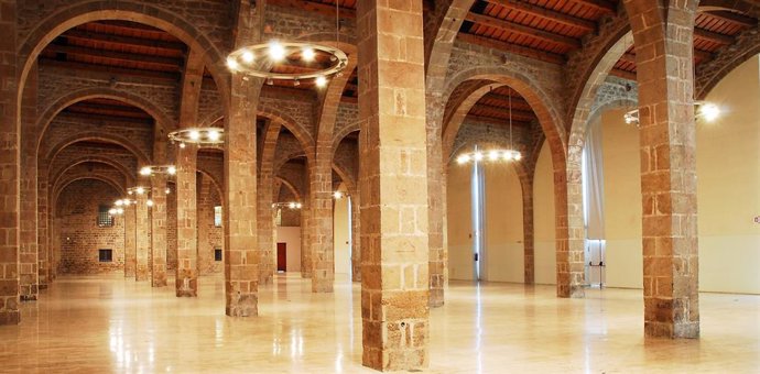 La Sala Gran del Museu Marítim de Barcelona.