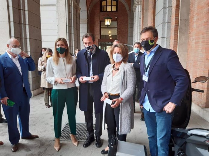 Participación del alcalde de Valladolid, Óscar Puente, en un foro sobre movilidad sostenible organizado por el Ministerio de Transición Ecológica.