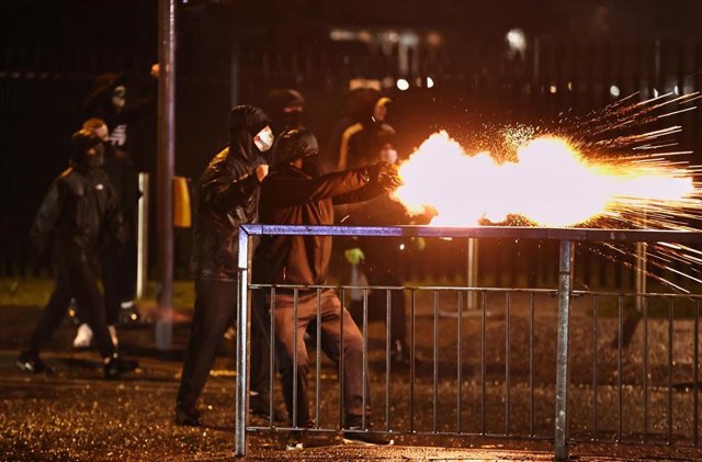 Protestas en Belfast, Irlanda del Norte