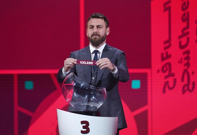 Archivo - Daniele De Rossi, en el sorteo de la fase de grupos de clasificación para el Mundial 2022