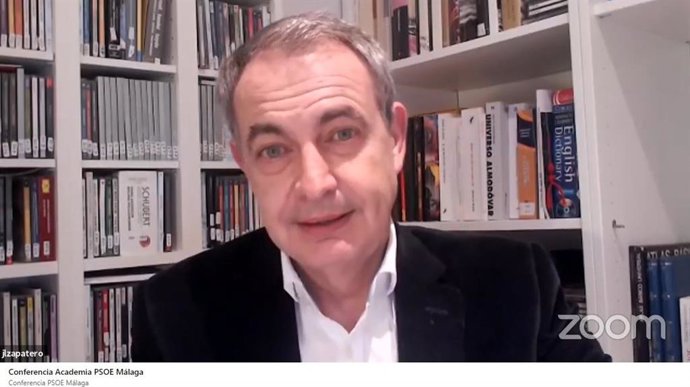 José Luis Rodríguez Zapatero, ex presidente del Gobierno de España, en presentación telemática de la Escuela de Formación Online del PSE de Málaga