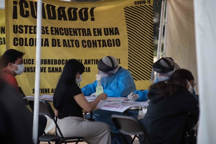 Pruebas de detención de la COVID-19 en México.