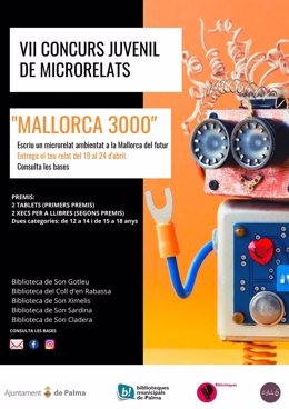 Cartel de la séptima edición del Concurso juvenil de Microrrelatos.
