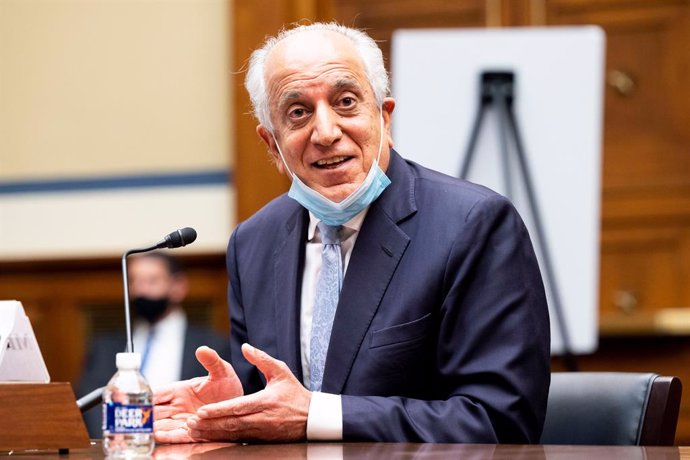 Archivo - Zalmay Khalilzad, en una comparecencia en la Cámara de Representantes de Estados Unidos