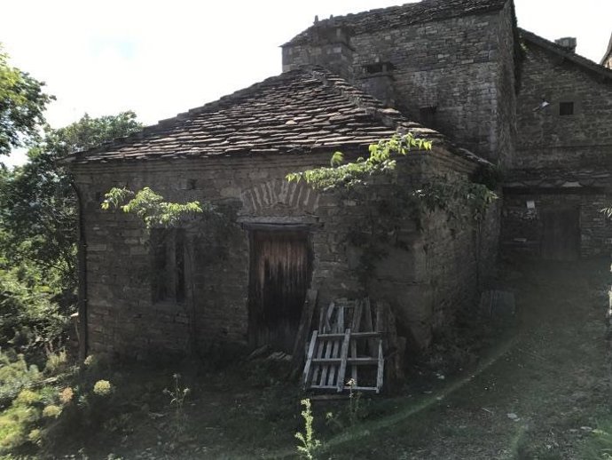 Vivienda que va a ser rehabilitada en Guaso (Huesca).