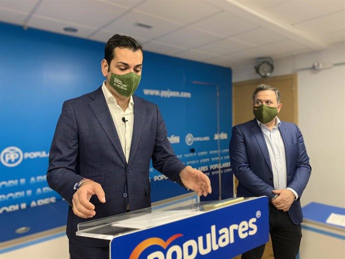 Archivo - Juan Diego Requena, en rueda de prensa, en foto de archivo