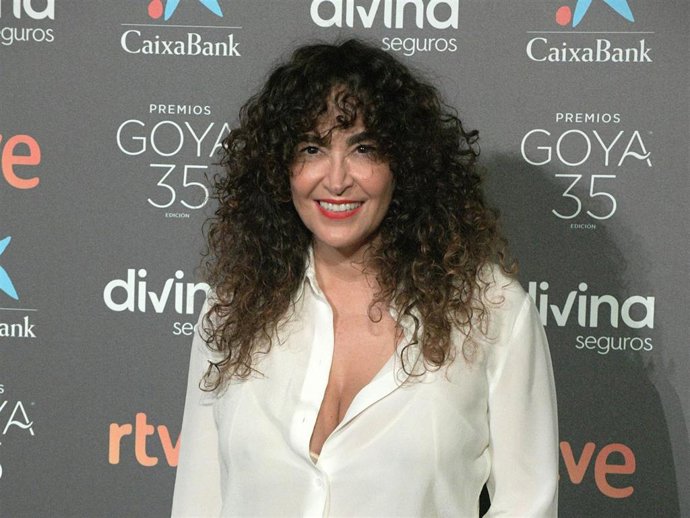 Archivo - Cristina Rodríguez durante la lectura de los Premios Goya 2021, en Madrid