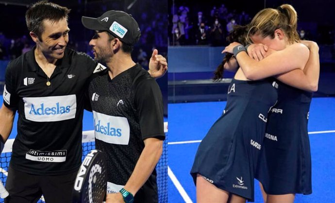Fernando Belasteguín y Sanyo Gutiérrez y Ariana Sánchez y Paula Josemaría, campeones del Adeslas Madrid Open