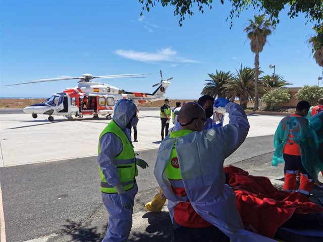 Despliegue sanitario en el Aeropuerto de Tenerife Sur