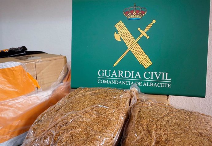 Intervenidos en Albacete 177 kilos de picadura de tabaco de contrabando adquiridos a través de Internet