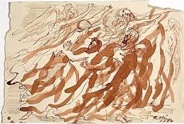 Acuarela de Salvador Dalí para ilustrar La Divina Comedia, de Dante Alighieri