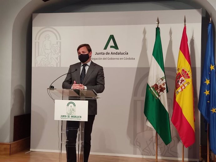 El delegado del Gobierno andaluz en Córdoba, Antonio Repullo, en la rueda de prensa.