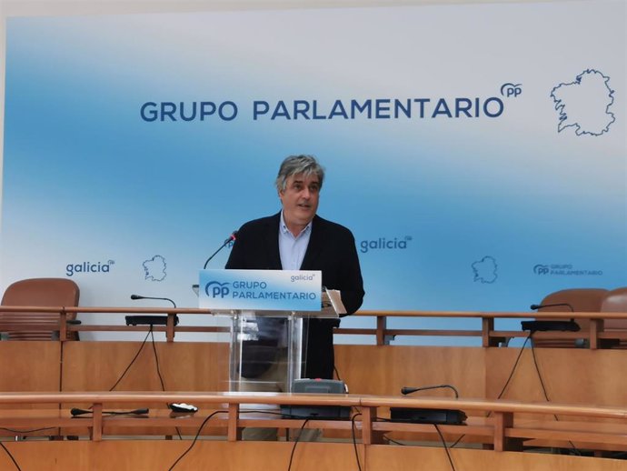 El portavoz del PPdeG en el Parlamento gallego, Pedro Puy.