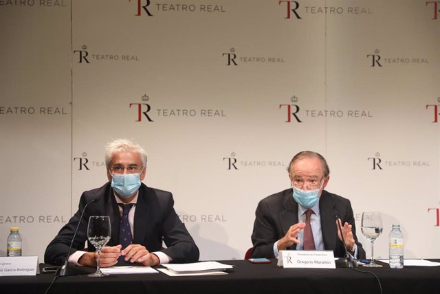 Archivo - (I-D) El director general del Teatro Real, Ignacio García-Belenguer Laita; y el presidente, Gregorio Marañón