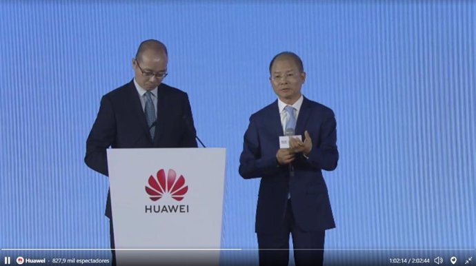 El presidente rotatorio de Huawei, Eric Xu