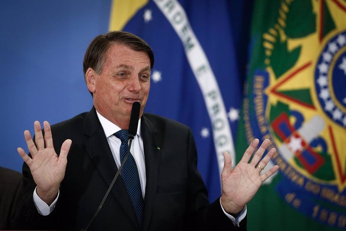 Archivo - El presidente de Brasil, Jair Bolsonaro