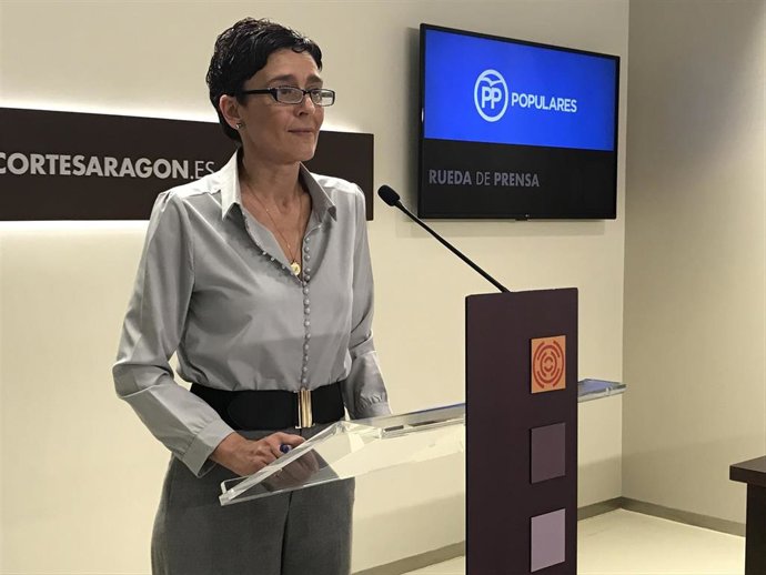 Archivo - Foto de archivo de la diputada del PP en las Cortes de Aragón, Ana Marín.