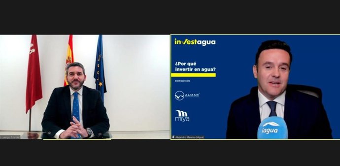 El consejero Antonio Luengo durante su intervención en el foro 'Investagua'