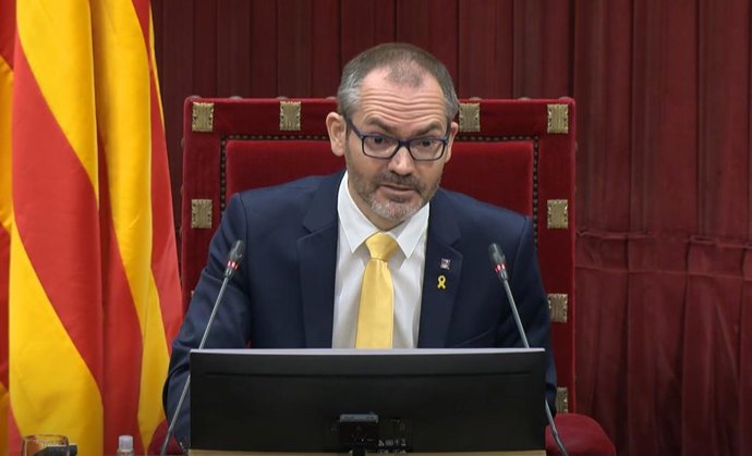 Archivo - El vivepresidente primero del Parlament, Josep Costa.