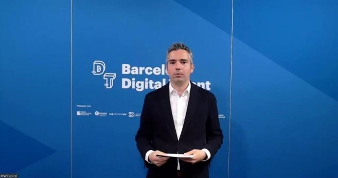 El director del programa de Talent Digital de Mobile World Capital Barcelona, Jordi Arrufí, en la presentación de un estudio sobre los bootcamps en colaboración con la Generalitat